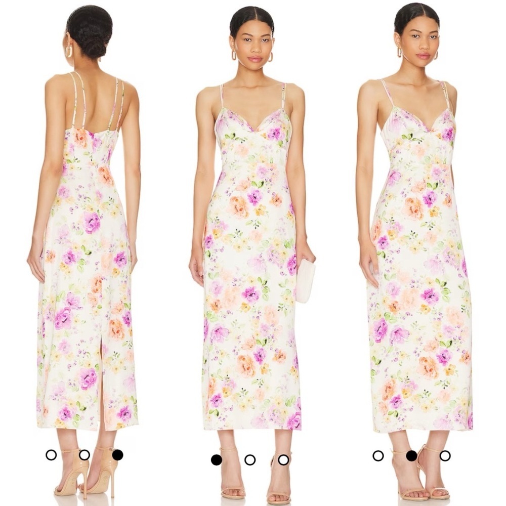 NWT Favorite Daughter Rosemary Dress in Oahu Watercolor Size 6 - Floral Midi